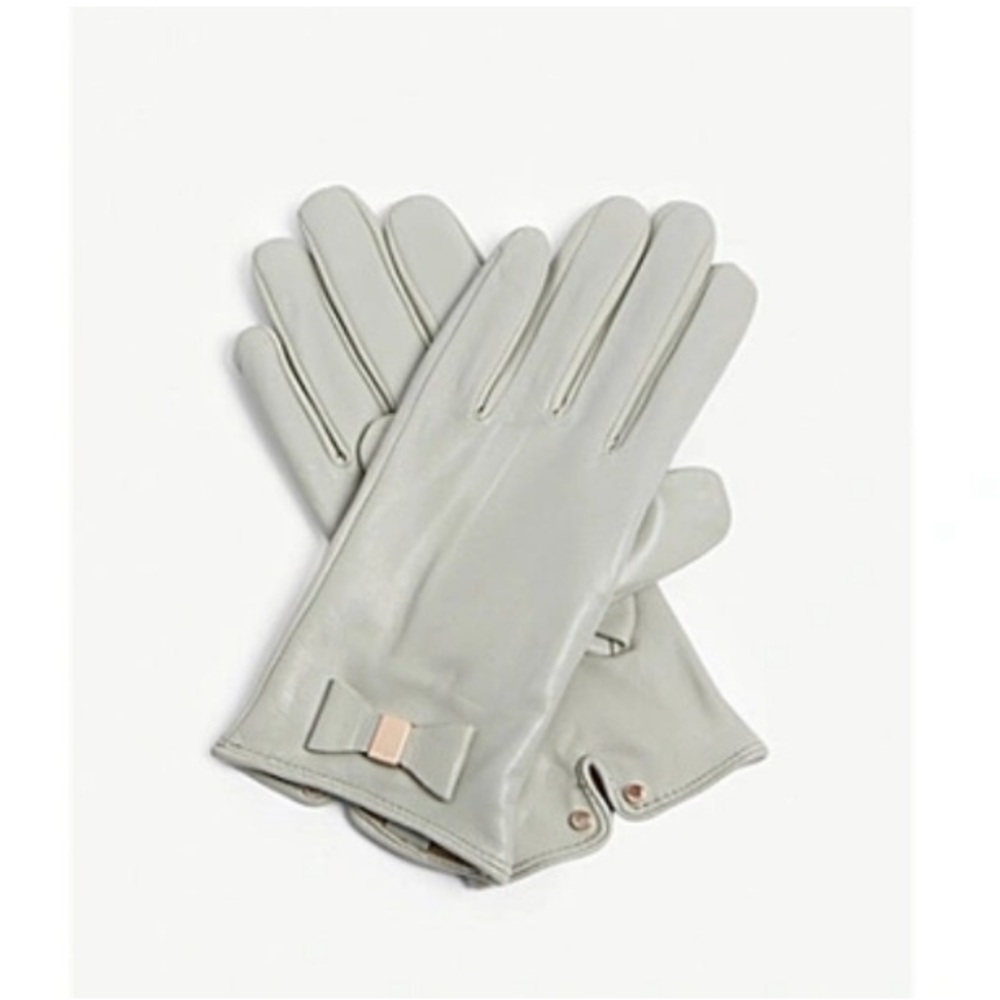 Ted Baker London Betanie Leather Bow Gloves-Discontinued